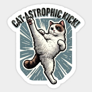 Karate Cat: The High Kick Ninja – Martial Arts Mastery Series Sticker